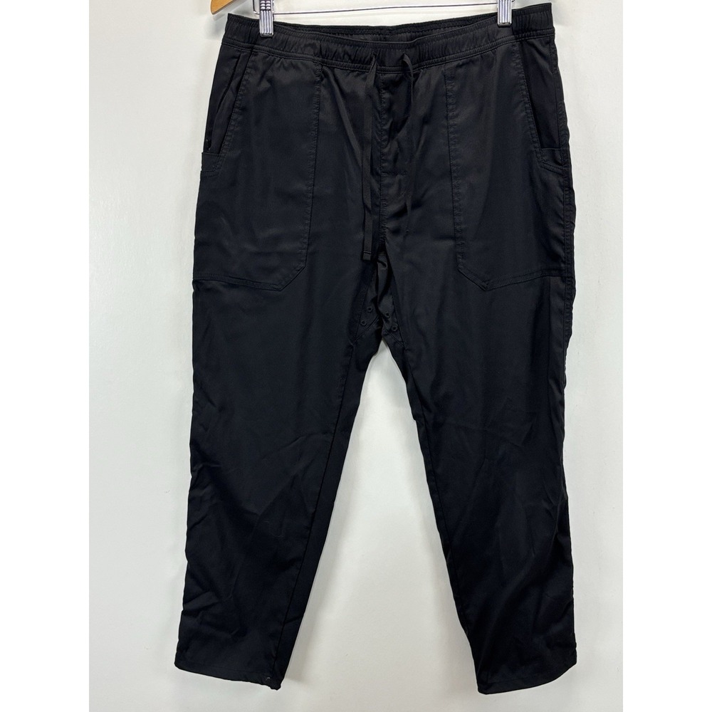 Prana Mens Large 30 Black Stretch Zion Field Pants Outdoors Nylon Tapered Hiking